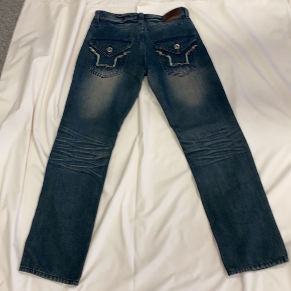 Pre owned men’s denim blue jeans 30x30 - Picture 4 of 6